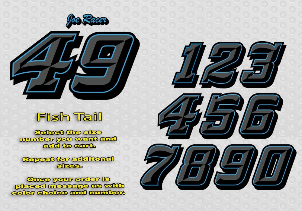 RACE CAR NUMBERS SETS Late Model, Stock Car, Modified, BMX SCCA