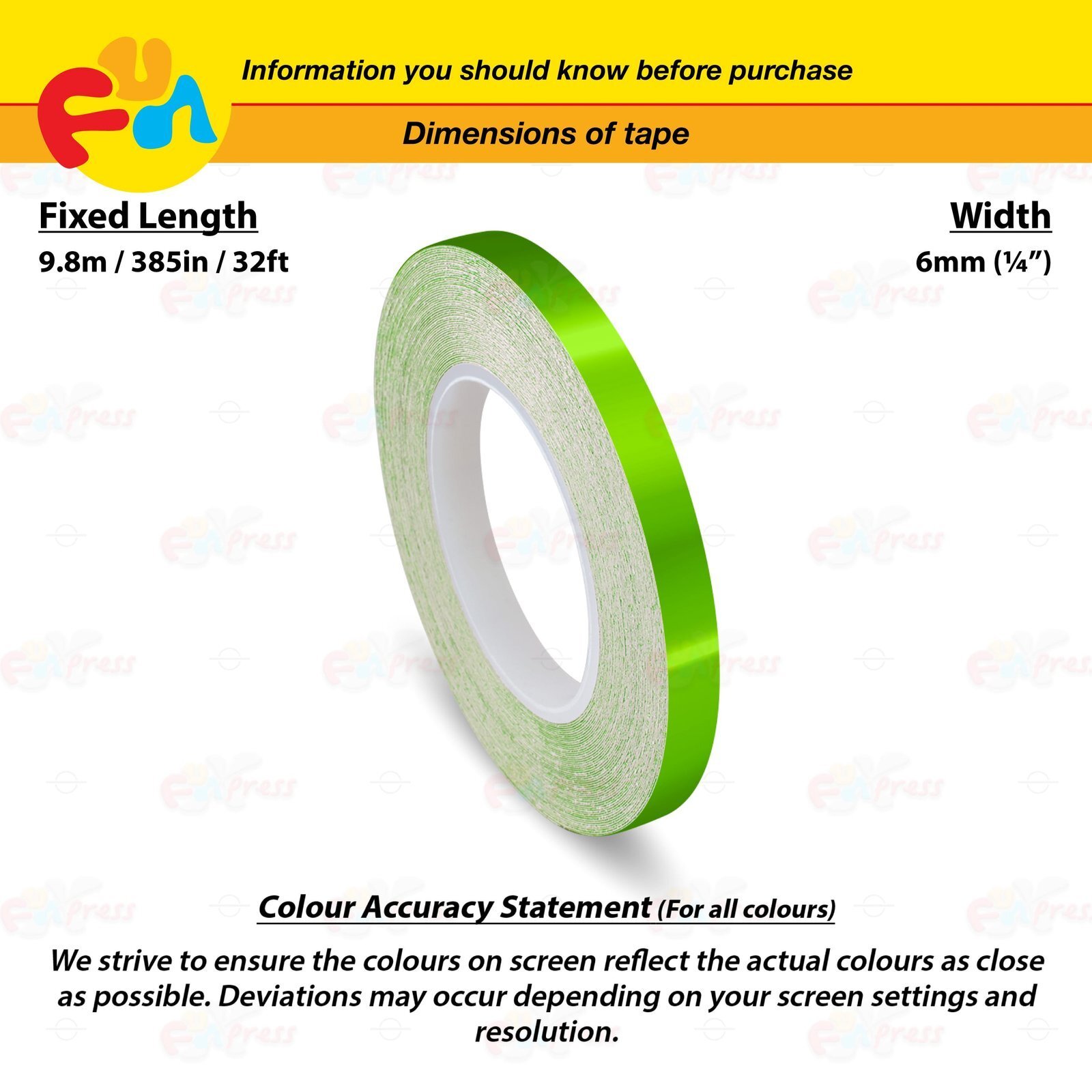 CHROME GREEN 1/4″ PIN STRIPE Car Model Motorcycle Decal TAPE Vinyl Sticker 6mm