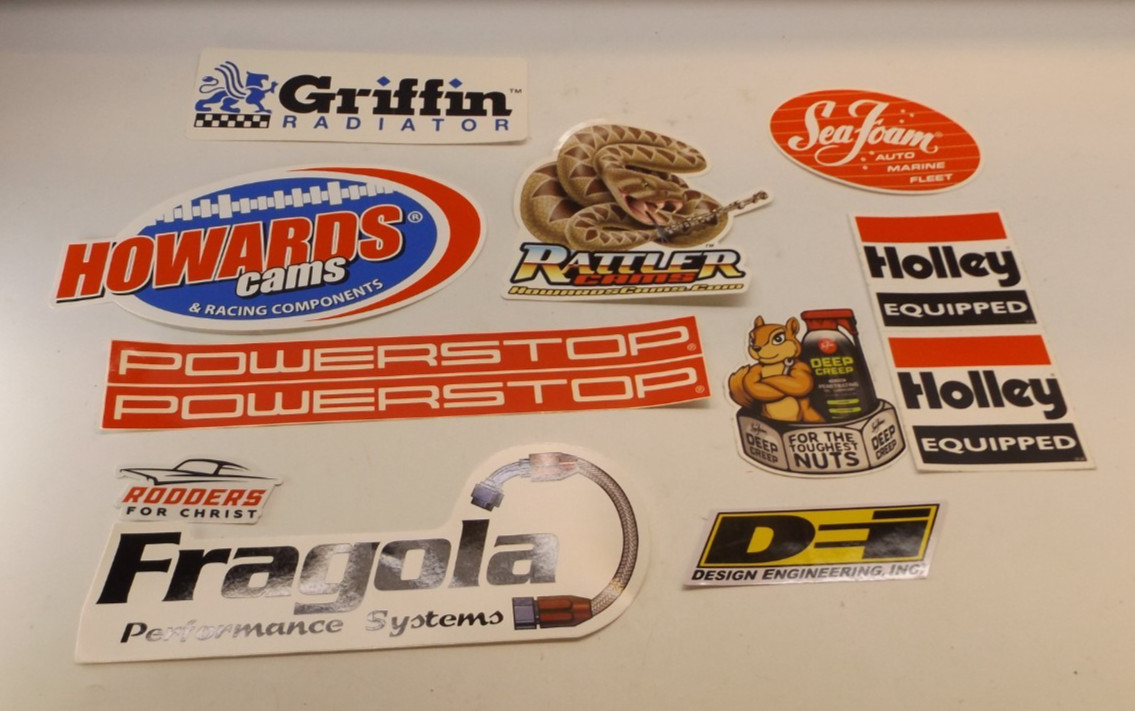 12 Sticker Decal Collectible Rodware SeaFoam Holley Griffin Fragola Powerstop