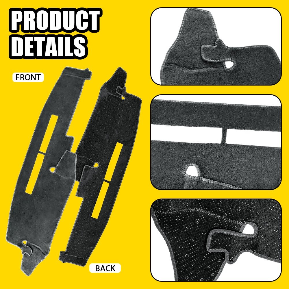 Gray Dash Mat Dashboard Cover For 88-94 Chevy Silverado C1500 C2500 C3500 1-5X