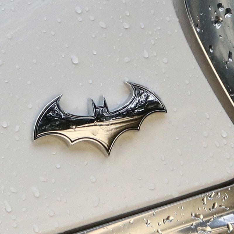 Batman Car Decal 3D Metal Auto Motorcycle Logo Laptop Decals black Chrome USA