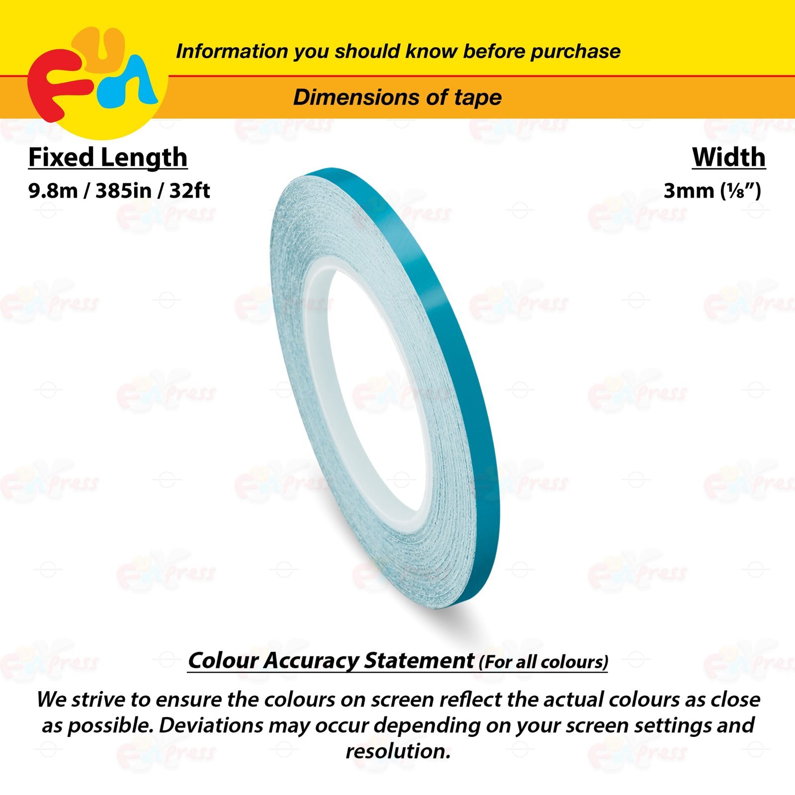 TEAL BLUE 1/8″ PIN STRIPE Car Model Motorcycle Decal TAPE Vinyl Sticker 3mm