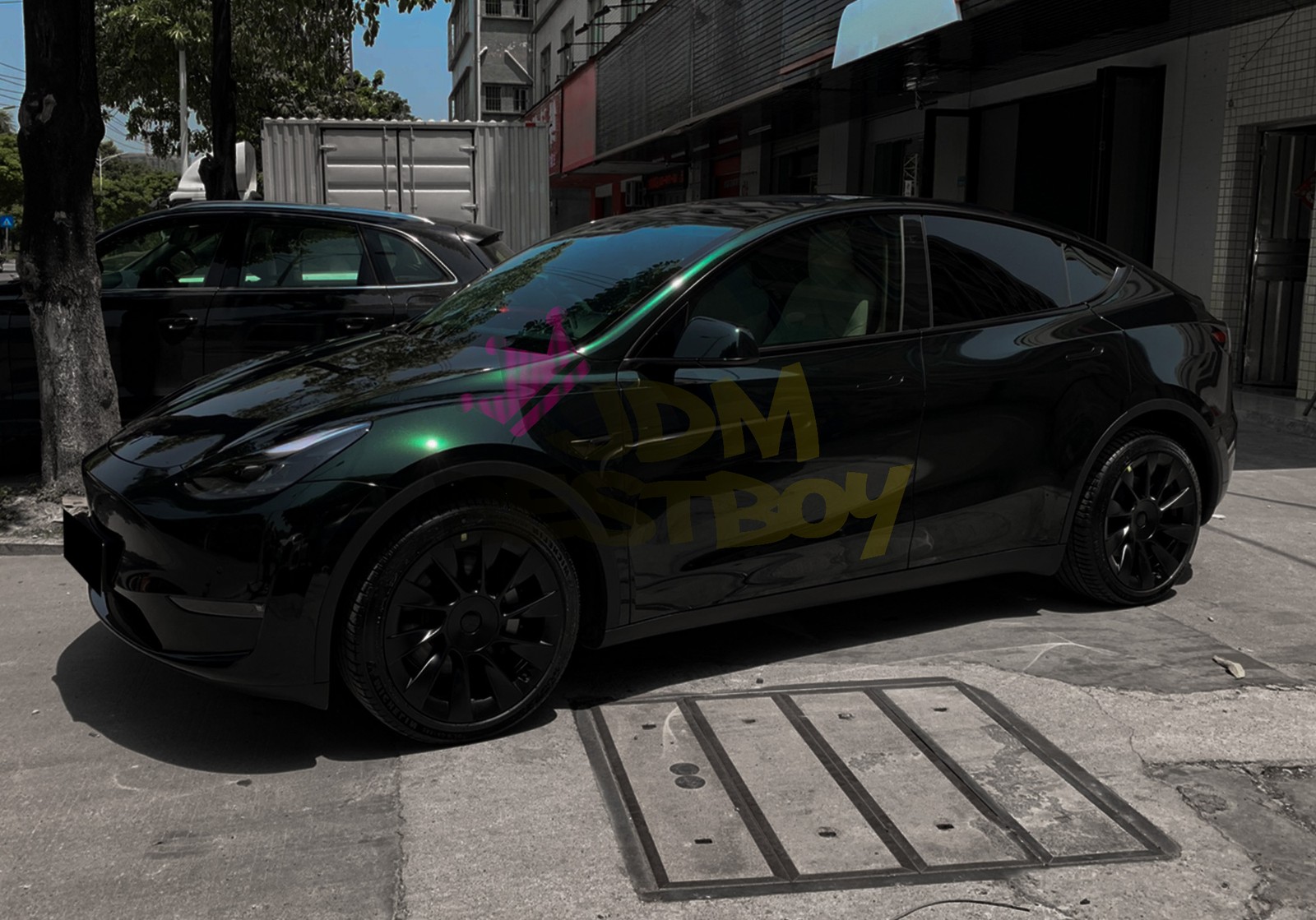 Gloss Metallic British Green PPF TPU Paint Protection Film Dry Wet Vinyl Wrap