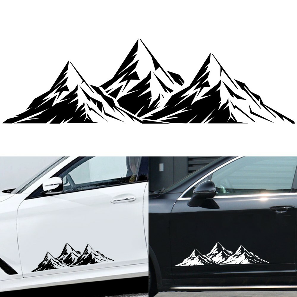 Black Mountain Graphics Vinyl Sticker Decal For Car Truck Body Hood Door Window