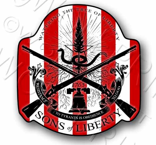 Sons of Liberty Sticker 4.7″ Tall 2nd Amendment Gadsden 2A Decal