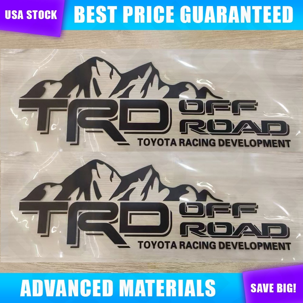 2pcs For Tacoma Tundra 4runner Off Road 18″x6″ Side Truck Decals Vinyl Stickers