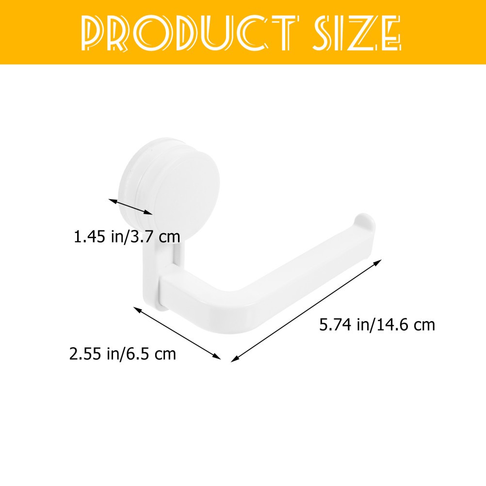 Tissue Roll Holder with Strong Suction Cup for Easy Mounting Bathroom