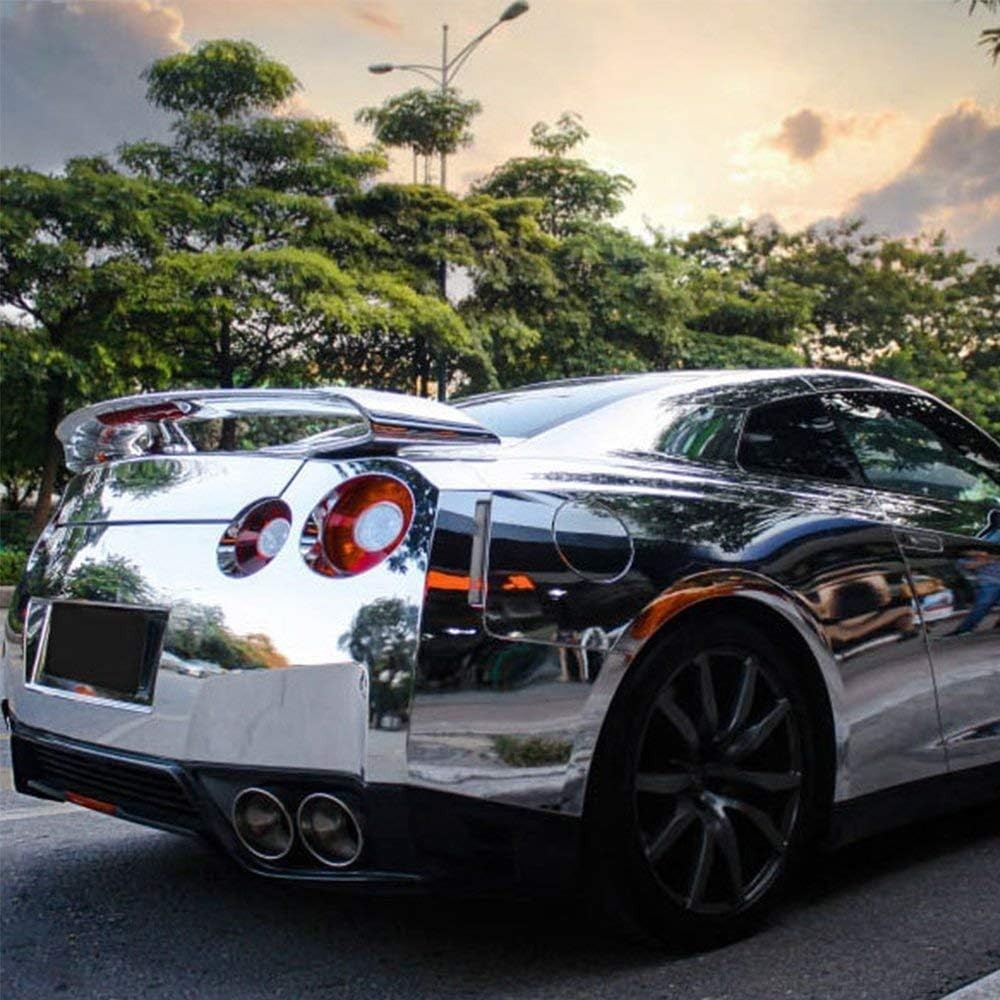 Car Wrap Vinyl 12 Inches x 60 Inches Chrome Mirror Silver Self Adhesive Film …
