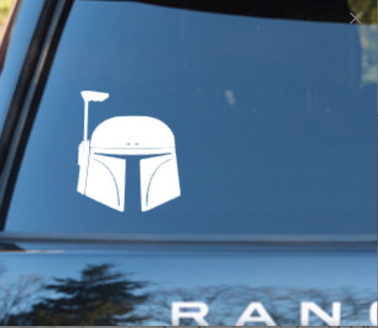 Star Wars Boba Fett inspired Decal Vinyl Car Window Sticker YETI IPAD ANY SIZE