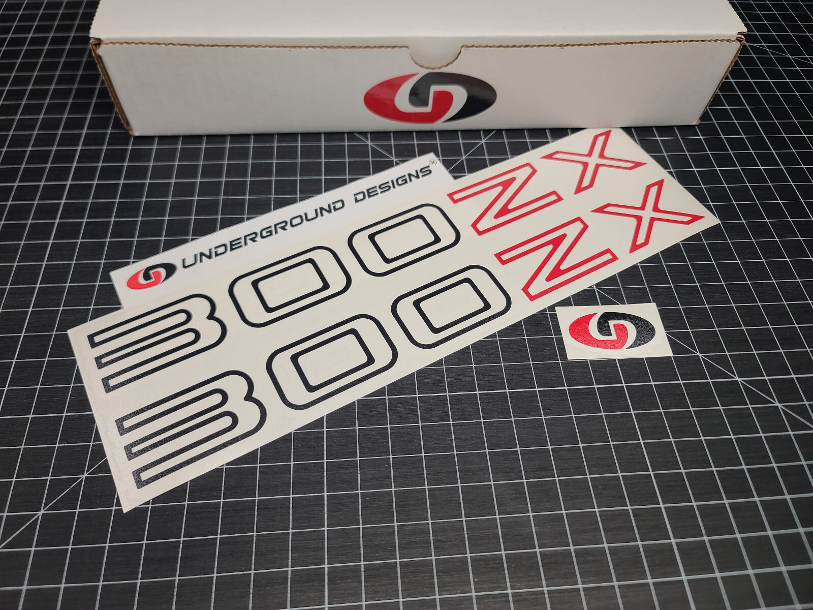 300ZX Decals (2pk) Outlined Racing Stance Door Stickers For Nissan 300ZX Z31 Z32