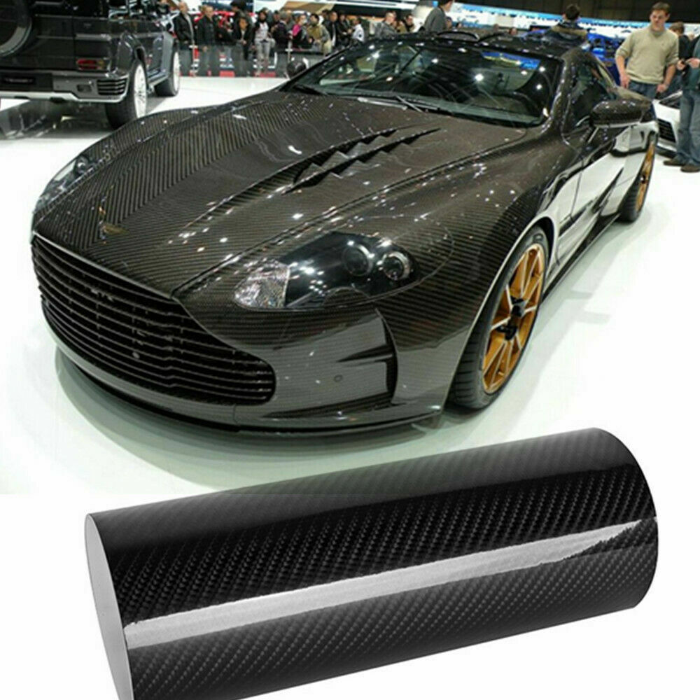 5D Waterproof Carbon Fiber Vinyl Car Wrap Sheet Roll Film Sticker Decal Paper US