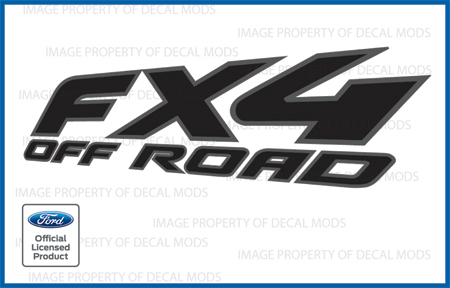 1997 – 2010 Ford F250 FX4 Off Road Decals FBLK Stickers Truck Black Gray FH2X5