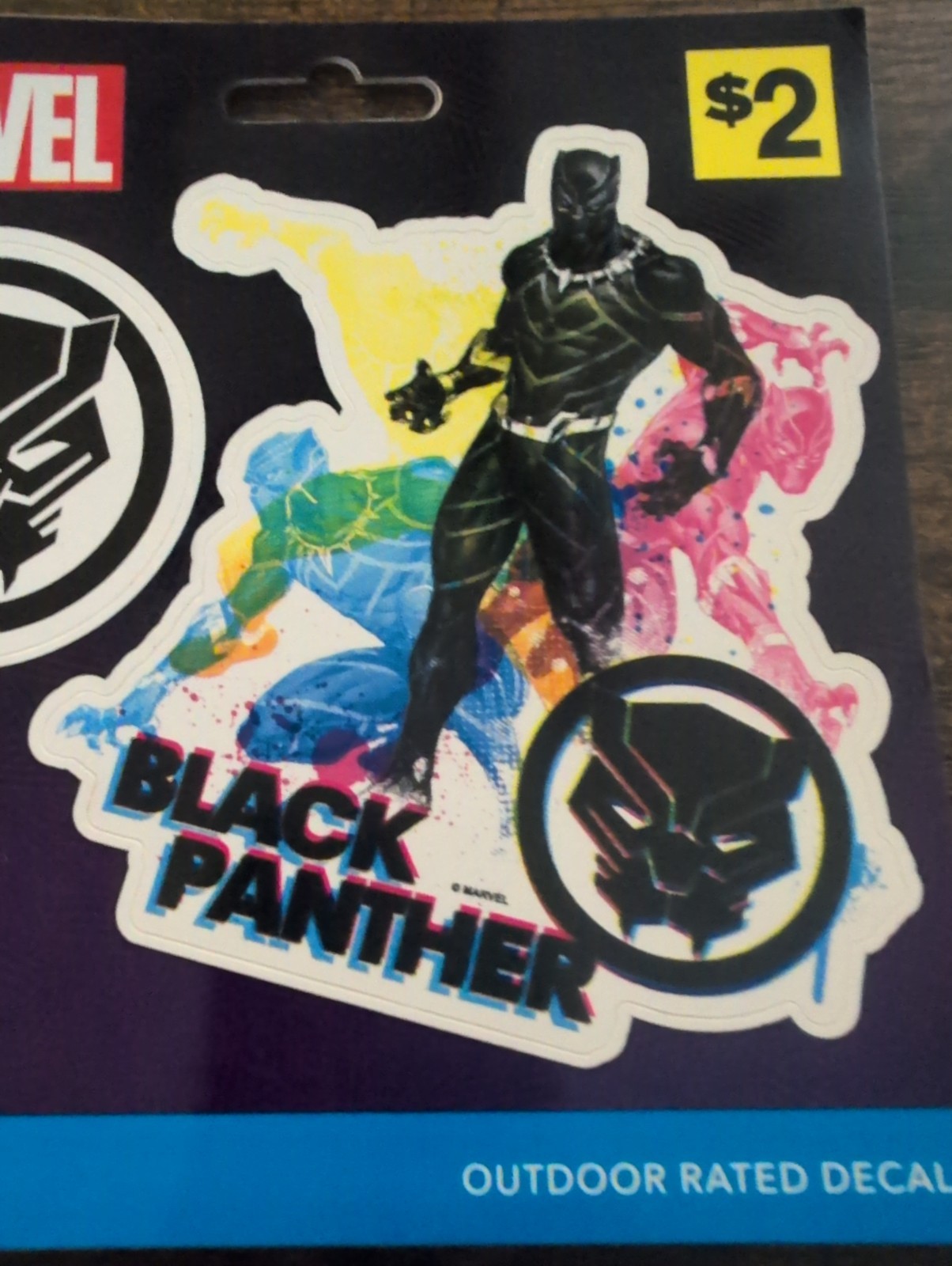DECALOMANIA place anywhere decal – BLACK PANTHER MARVEL MCU