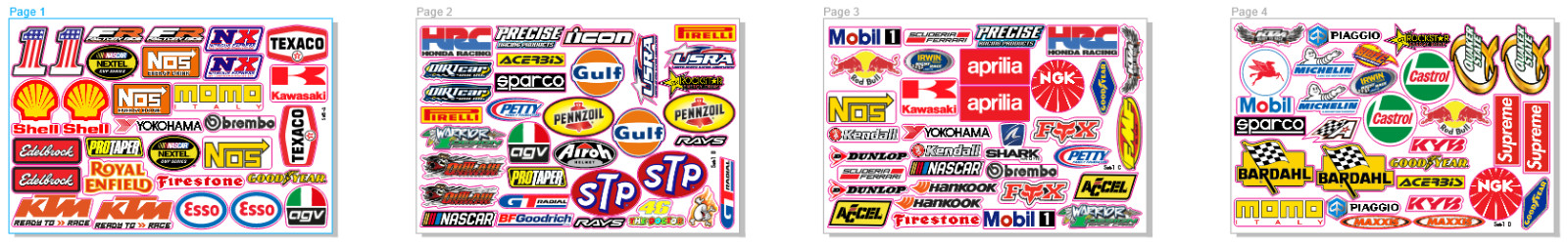 100 + Racing Decals Stickers Drag Race Nascar High Quality Vinyl FREE Shipping
