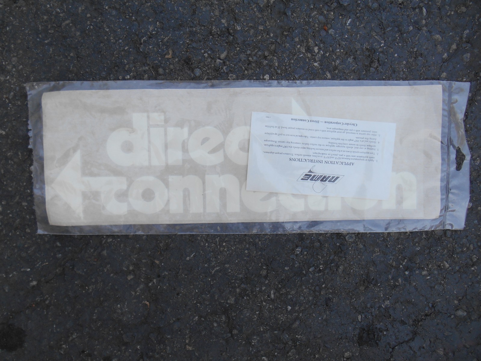 MOPAR 1970’s NOS Direct Connection factory sticker decal Cuda Challenger Charger