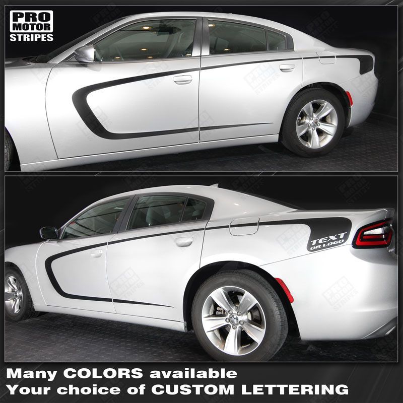 Dodge Charger 2015 2016 2017 2018 2019 Front to Rear Side Accent Stripes Decals