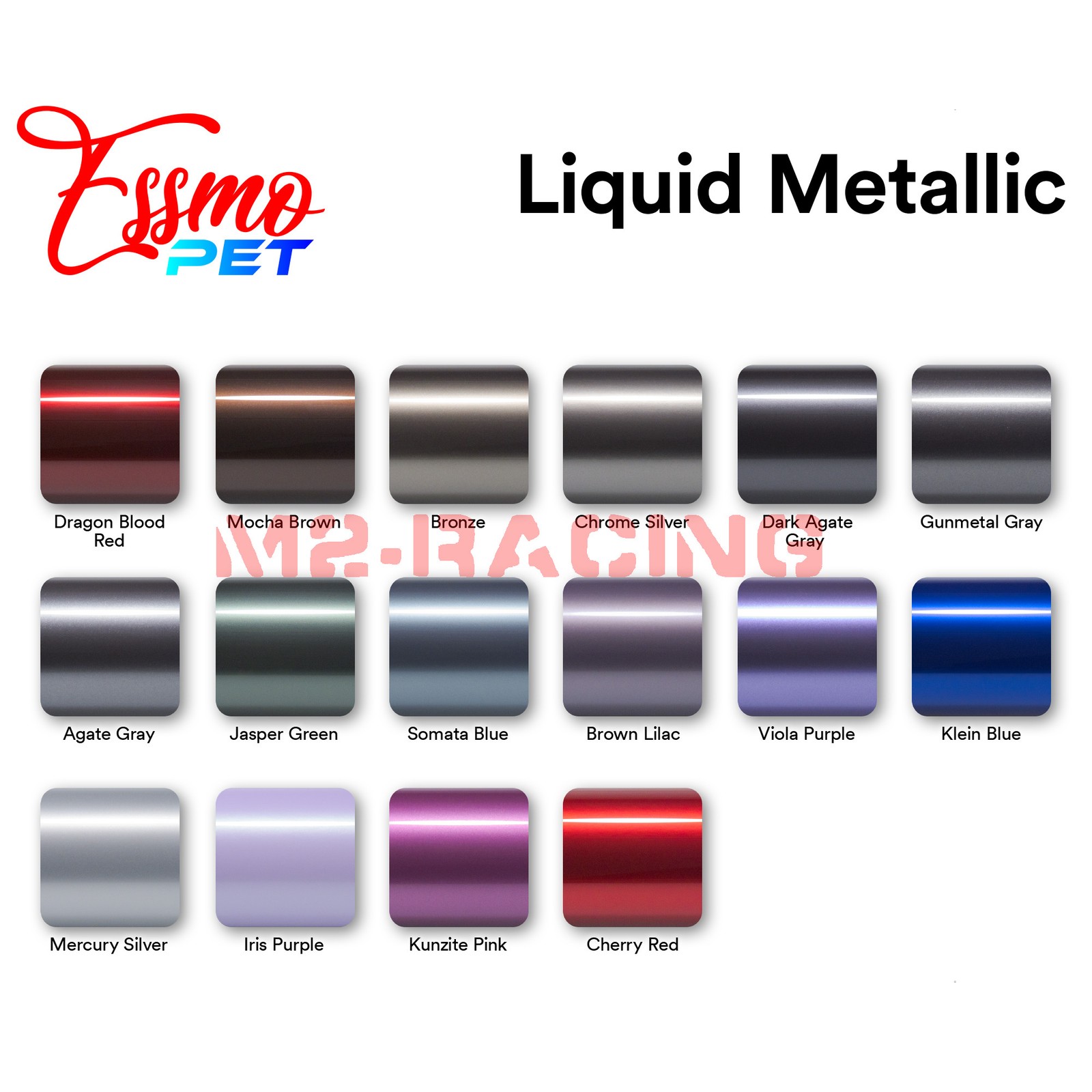 ESSMO PET Liquid Metallic Bronze Vinyl Wrap Car Auto Decal Sticker Air Release