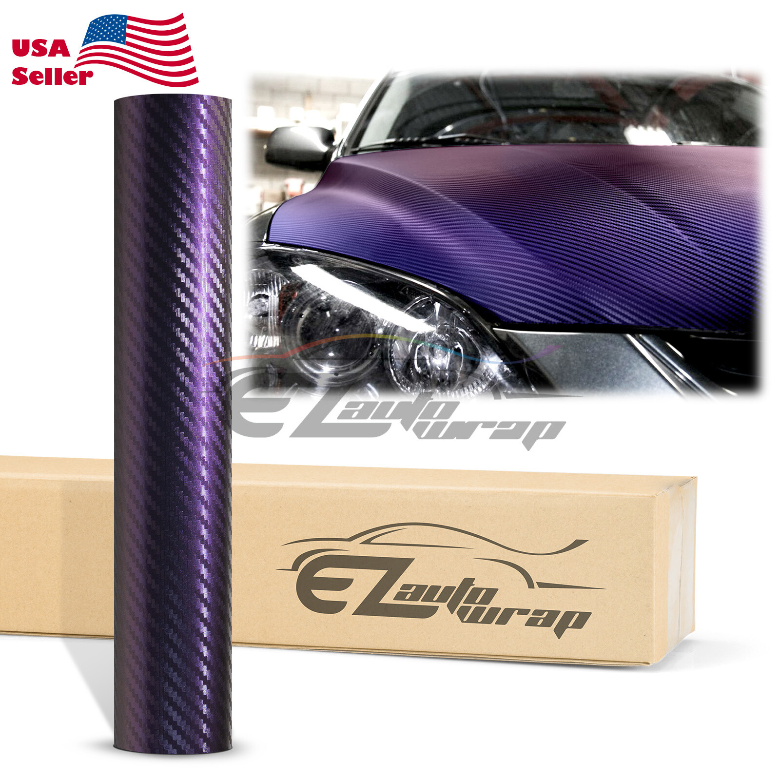 Chameleon 3D Carbon Fiber Matte Car Vehicle Sticker Decal Vinyl Wrap Sheet Film