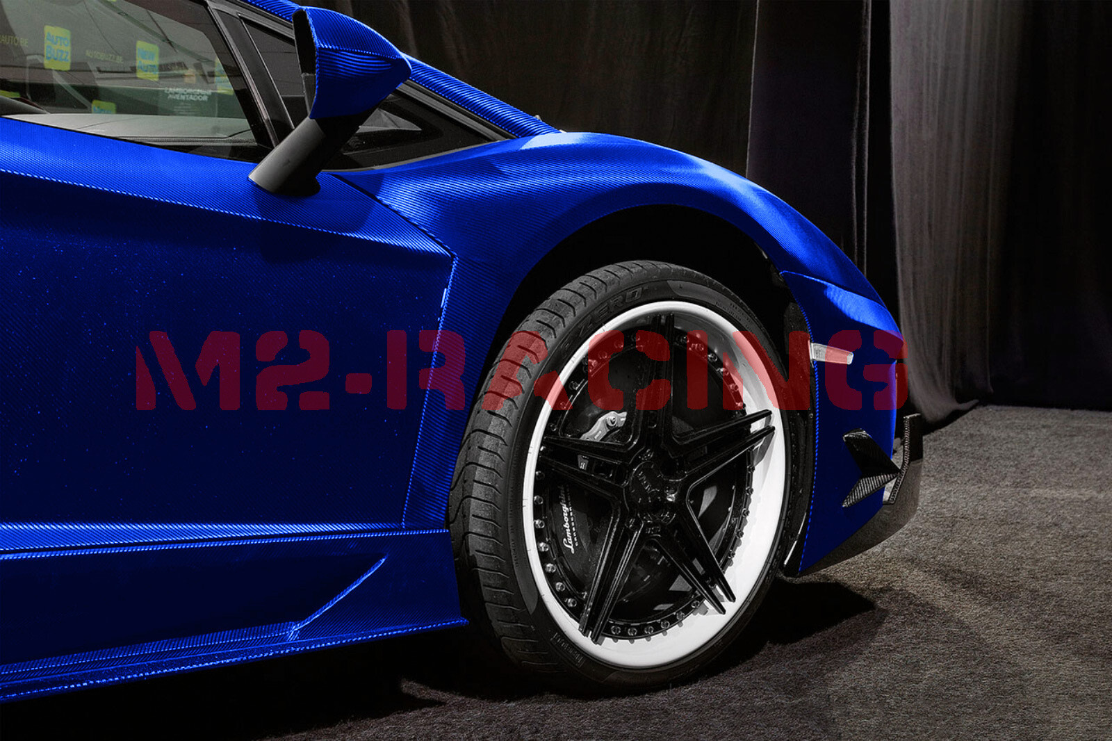 Satin Chrome Carbon Fiber Blue Vinyl Wrap Air Release Decal Sheet Film Sticker