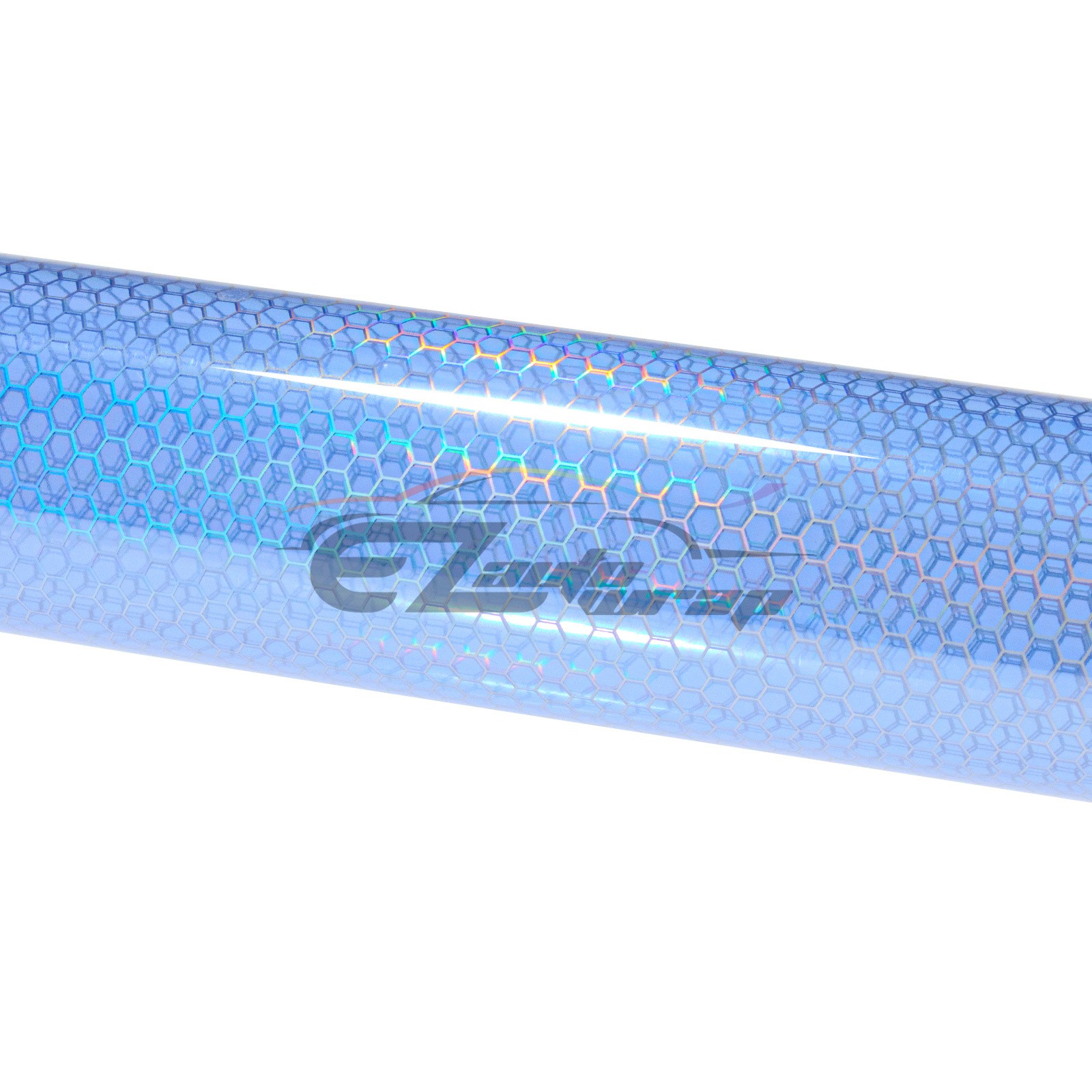Headlight Hex Holographic Gloss Light Blue Taillight Tint Film Fog Honeycomb