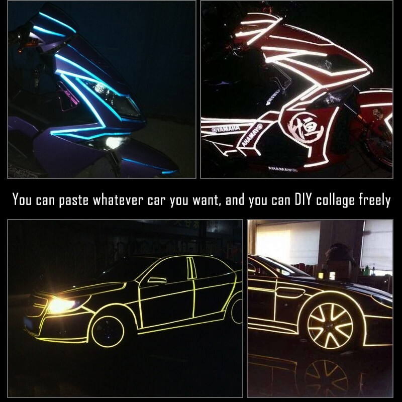 1 Rolls Reflective Tape Outdoor Waterproof Reflective Warning Tape Reflector …