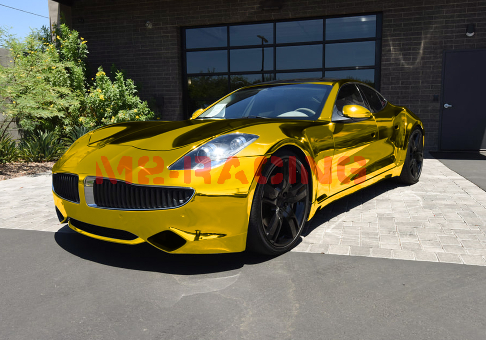 ESSMO PET Super Chrome Gold Stretch Car Vehicle Vinyl Wrap Decal Sticker Sheet