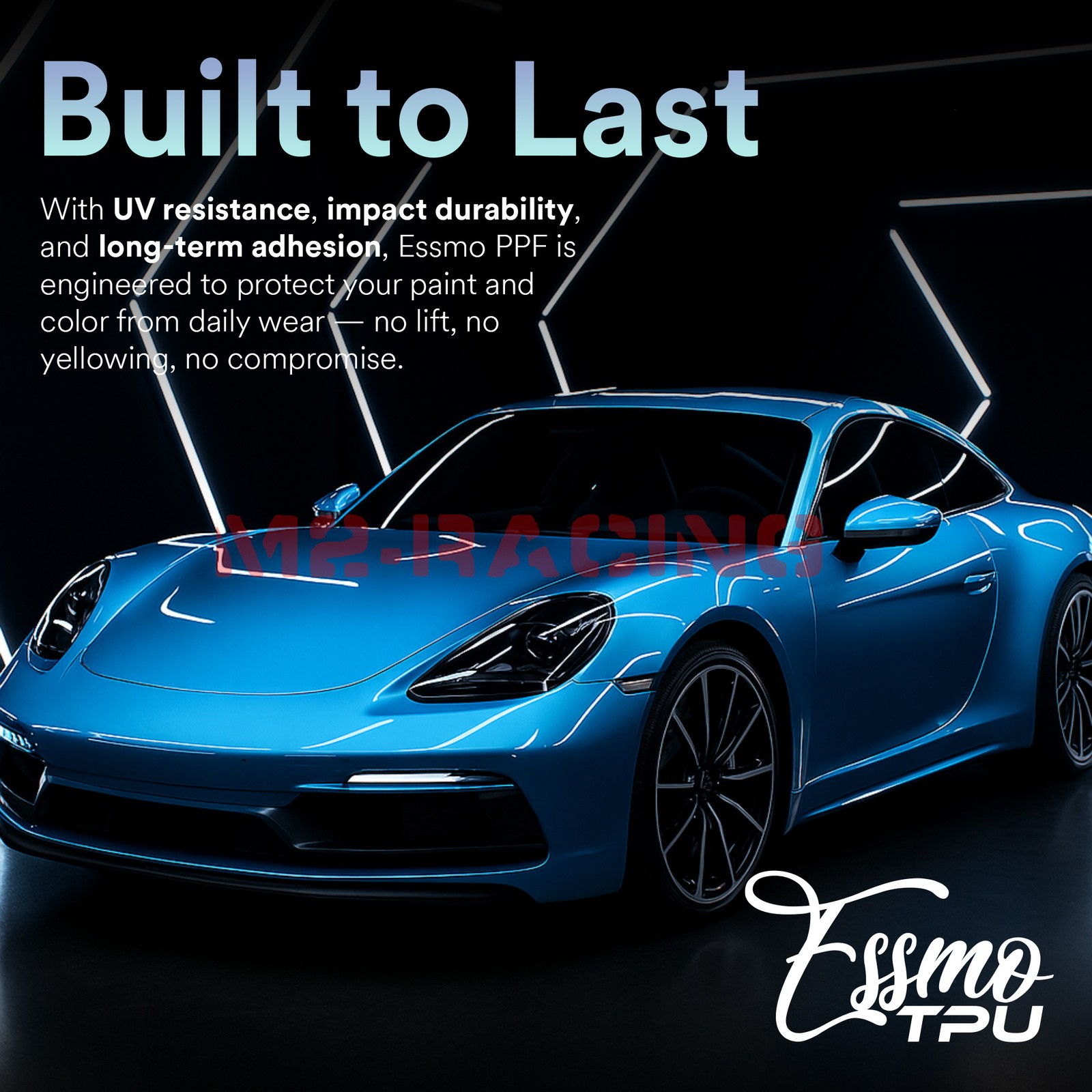TPU Color Gloss Zandvort Blue PPF Paint Protection Film Dry Wet Apply Vinyl Wrap