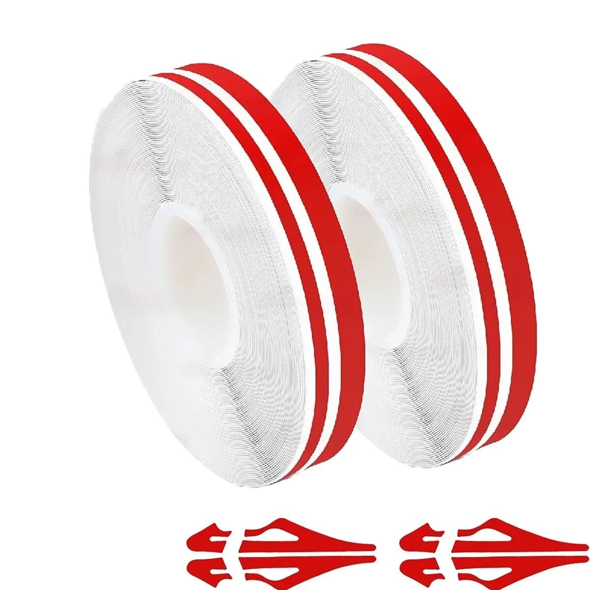 2X 32Feet Vinyl Pinstriping Pin Stripe Double Line Car Tape Decal Sticker 1/6″