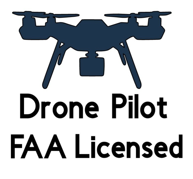 Drone FAA Licensed Pilot Vinyl Diecut Decal Outdoor Permanent Fade Resistant Suv