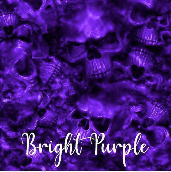 Reaper Skulls Bright Purple vinyl Wrap air release MATTE Finish 12″x12″