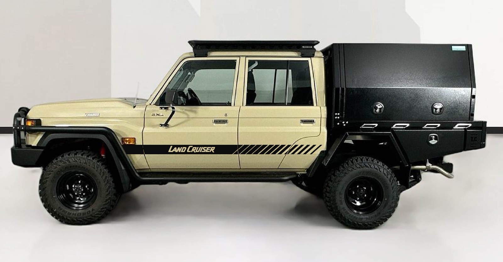 Side Stripe Decals Toyota Landcruiser Both Sides 70 79 Series Stickers 24