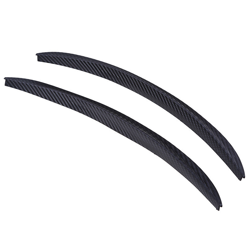 Universal Car Wheel Eyebrow Arch Protector Trim Lips Fender Flares Carbon Fiber