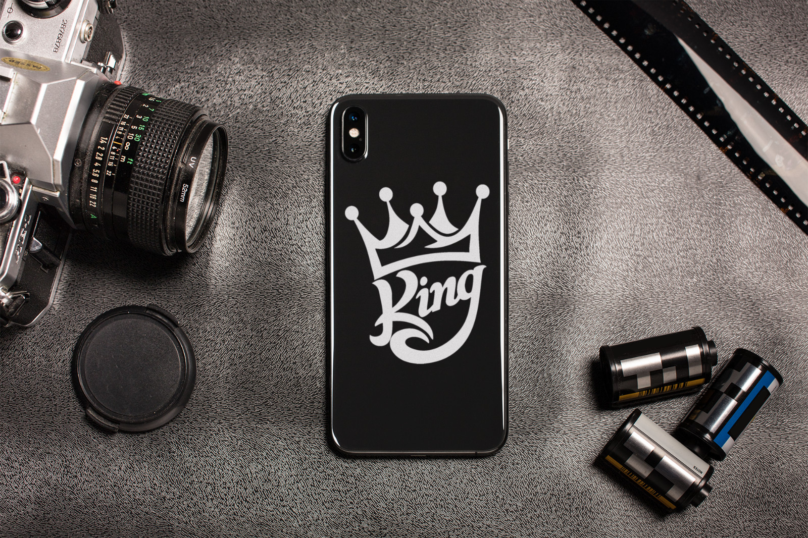 KING Crown Car Window Vinyl Decal Large Laptop Bumper Sticker Multiple Sizes