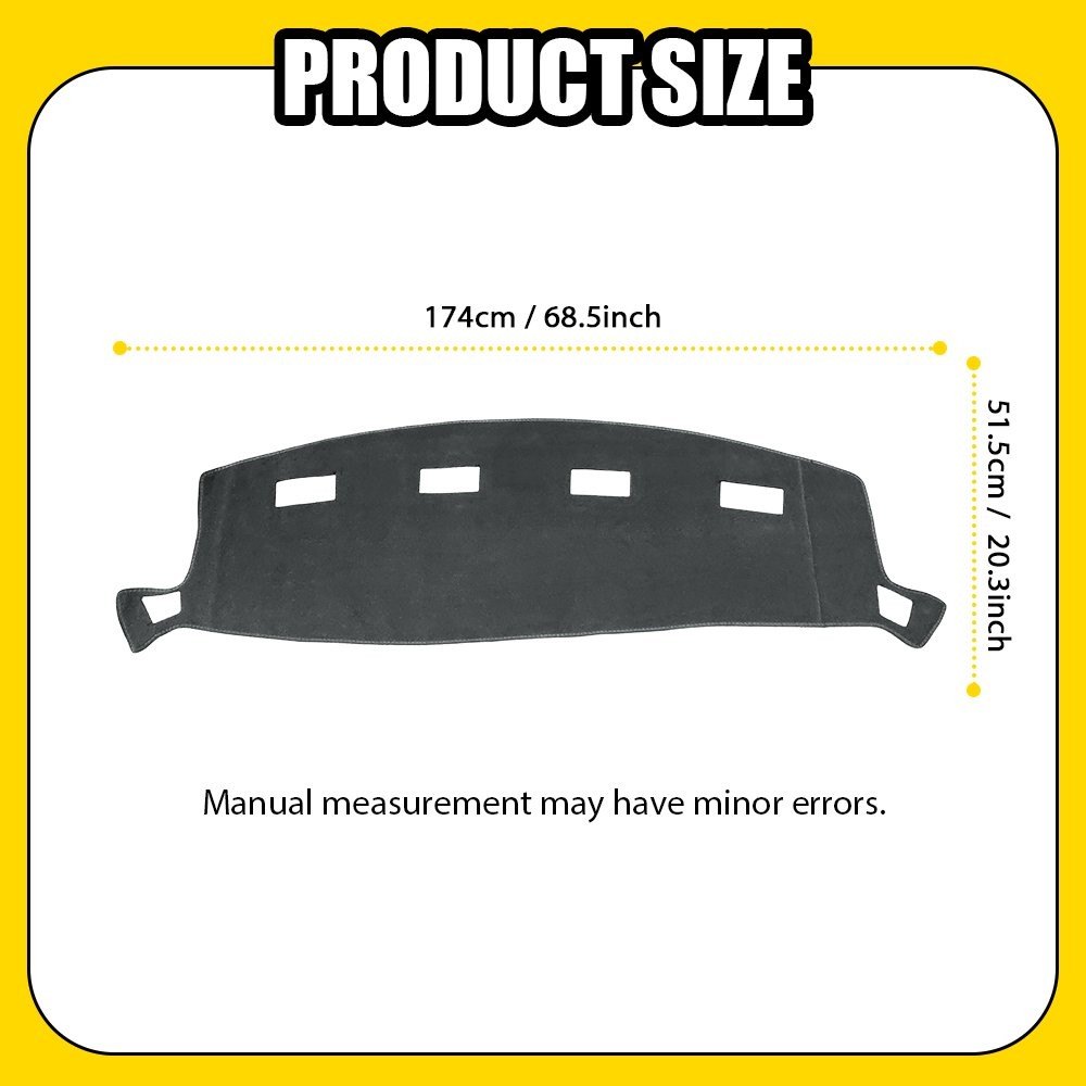 For 2002-2008 DODGE RAM 1500 2500 3500 Mat Dashboard Dash Cover Pad Dashmat 1-5X