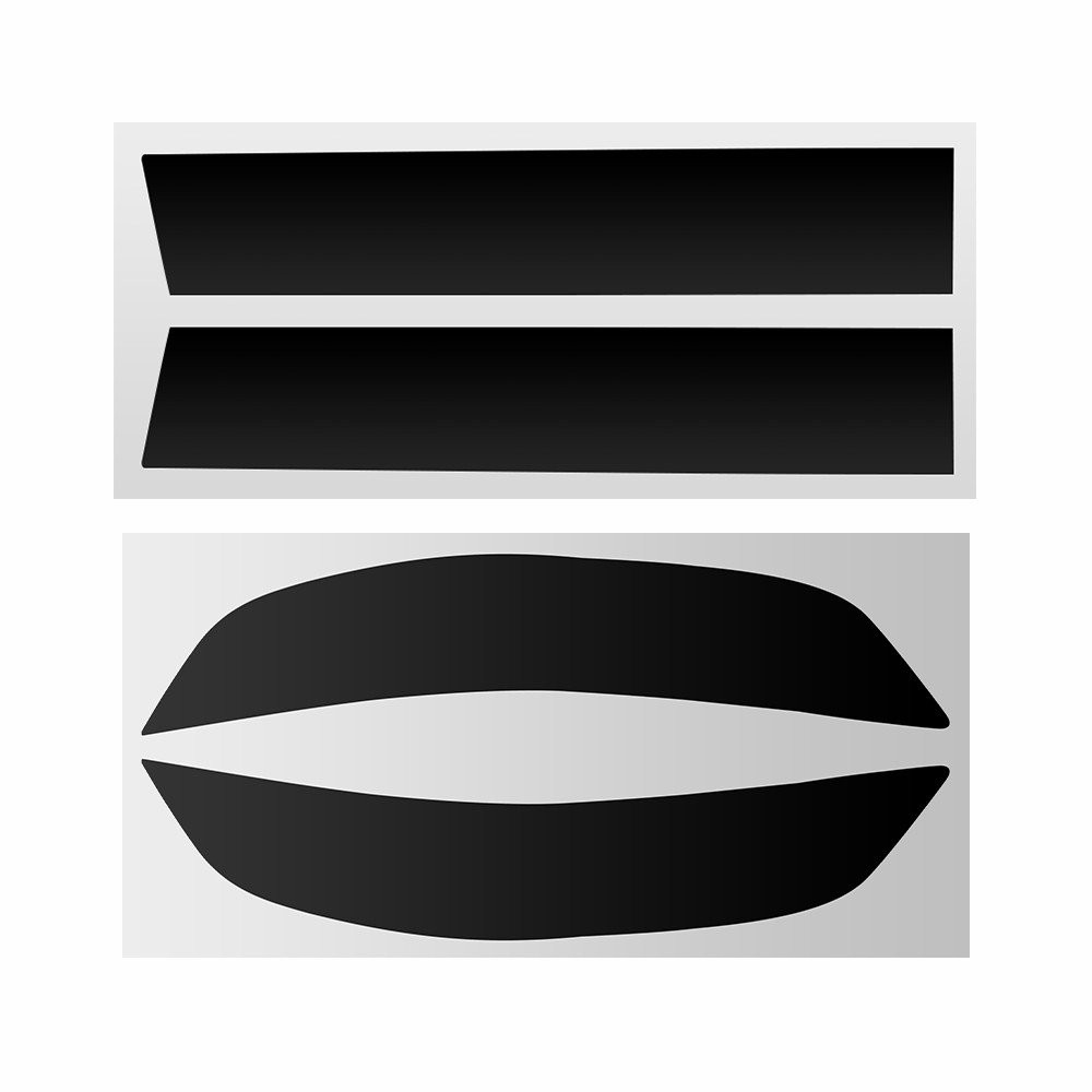 4PCS Front Fender & Rear Bumper Vinyl Tint Decals For 2024-2025 Chevy Traverse