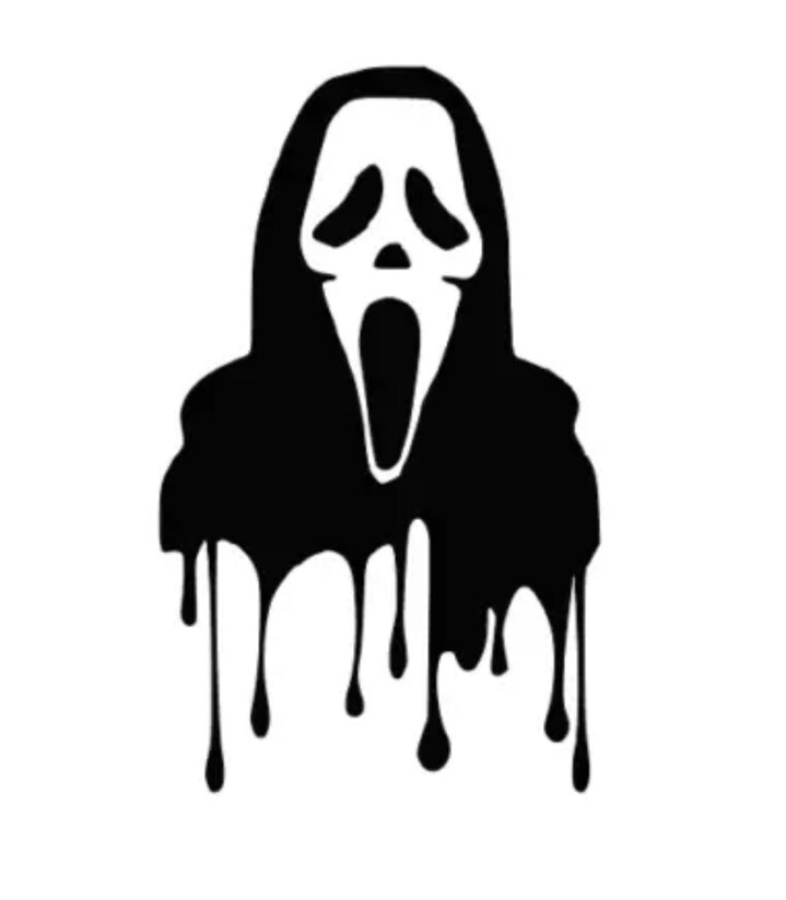 Scream Dripping Scary Halloween Logo Vinyl Decal Sticker Window Truck Laptop