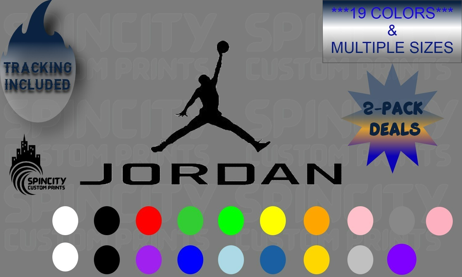 Michael Jordan Jump Man Logo Decal Basketball Sticker