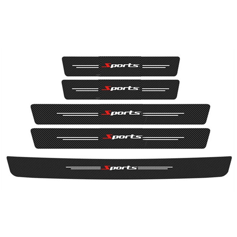 Car Rear Bumper Protector Strip Trunk Door Sill Cover Scratch Resistant Stickers