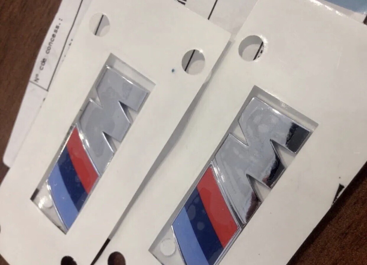 2 BMW LOGO Side Badges Original X6 X2 X3 X4 4.7 X 1.5