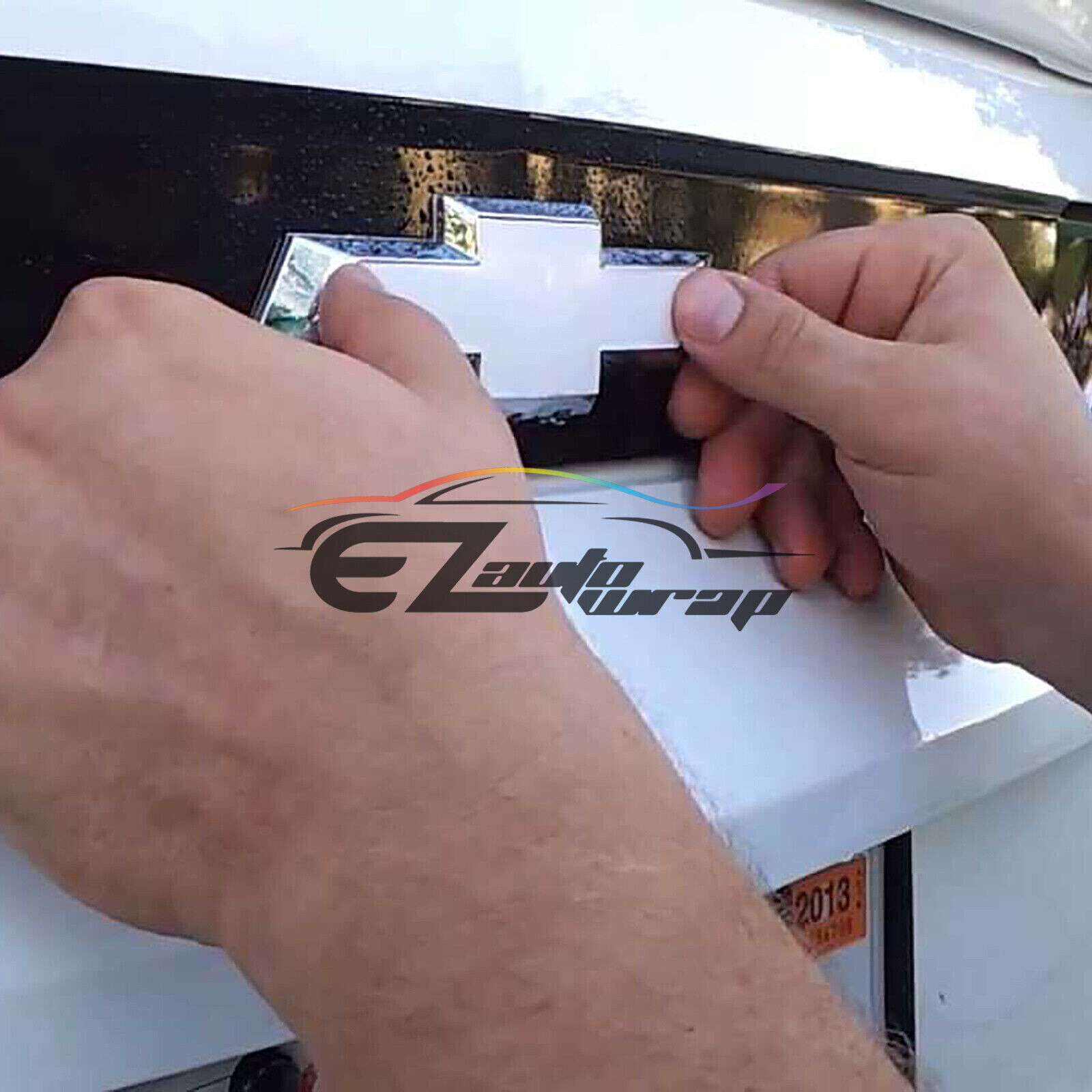 3M 2080 Vinyl Wrap For Chevy Bowtie Emblem Overlay Sticker Decal Sheet Film