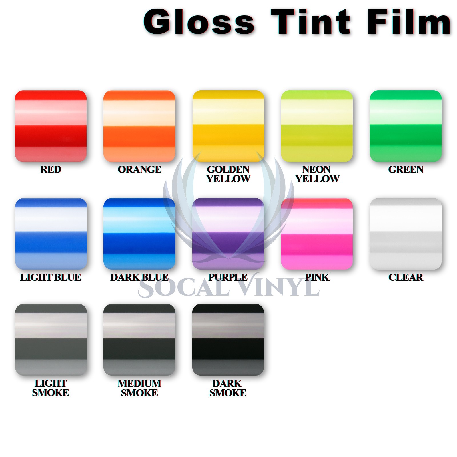 *Headlight Protection Film Smoke Tint Tail light Fog Side Marker Vinyl Wrap