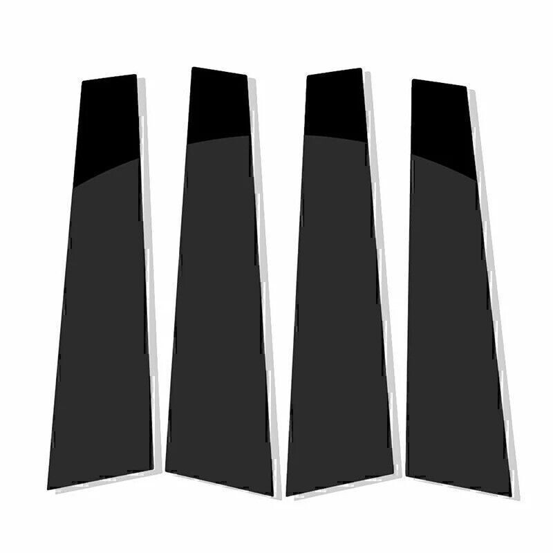 PC Material Glossy Black Pillar Posts for Porsche Panamera 2009-2016 Window Trim