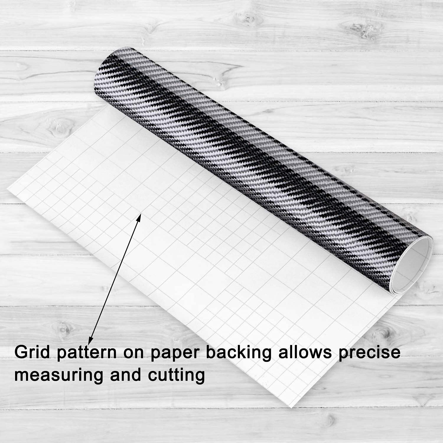 Waterproof Carbon Fiber Vinyl Car Wrap Sheet Roll Film Sticker Decal Paper USPS