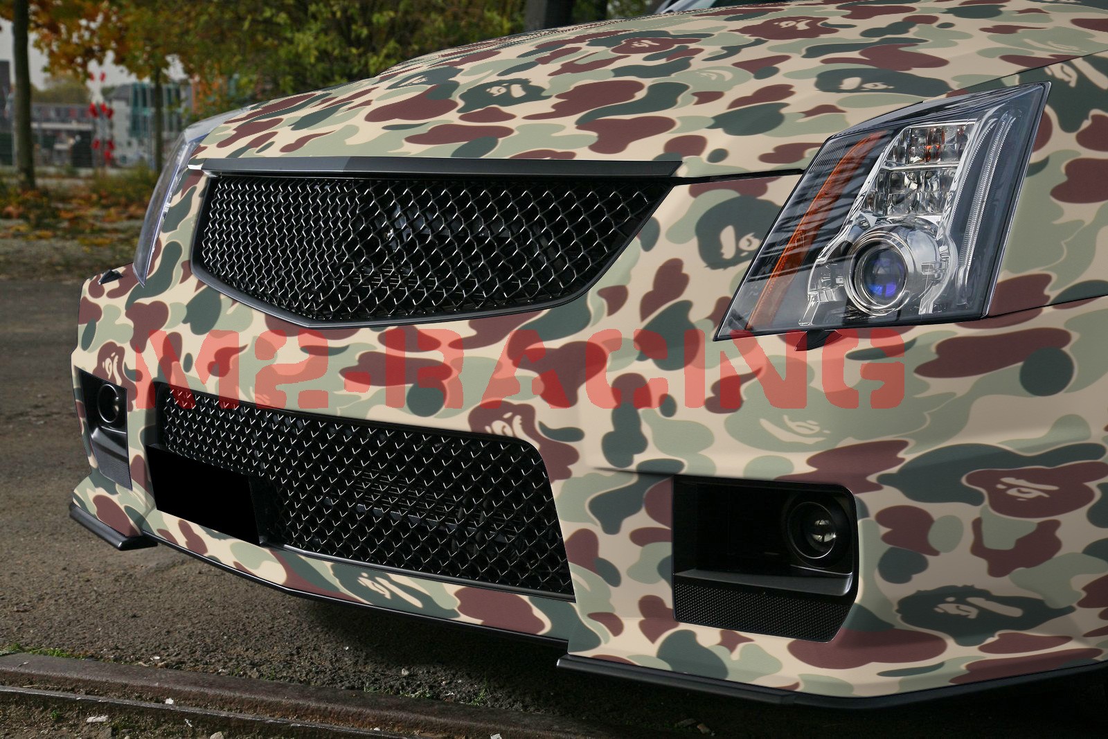 Premium Camouflage Camo Ape Green Car Vinyl Wrap Sticker Decal Sheet Film DIY