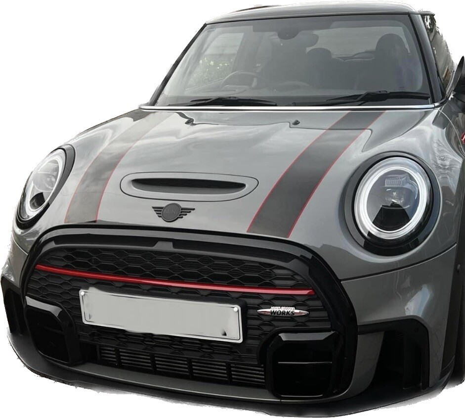 2 color BONNET & BOOT stripes fit ANY Mini Cooper Countryman Clubman S JCW Coupe