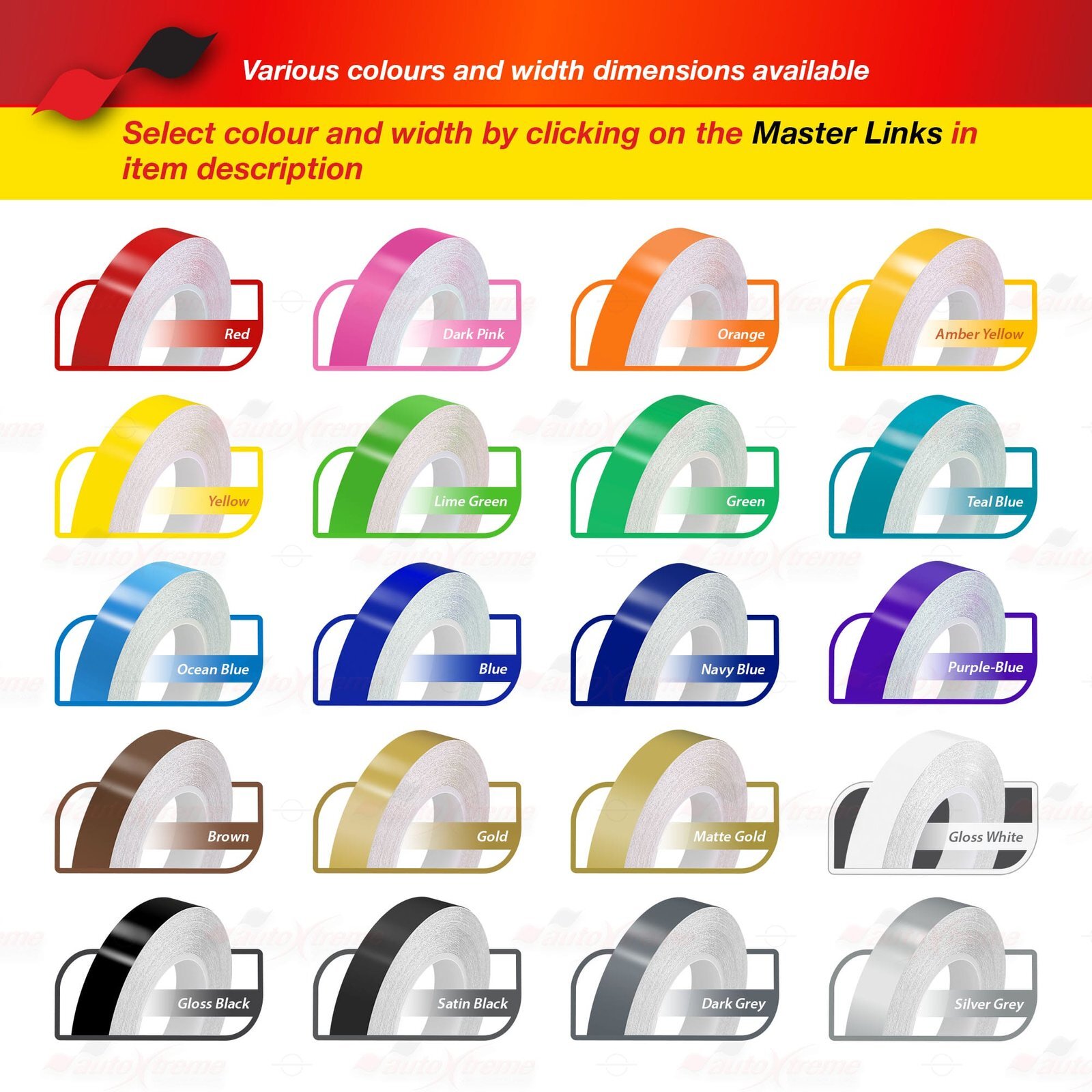 3/4″ 19mm PinStriping Pin Stripe Tape Car Styling Line Decal Vinyl Sticker BLUE