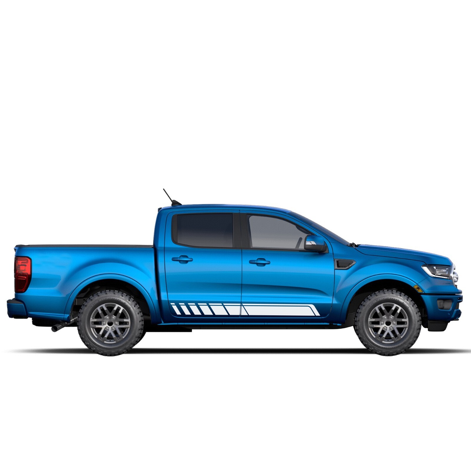 Rocker side stripes graphics stickers decals compatible with Ford Ranger