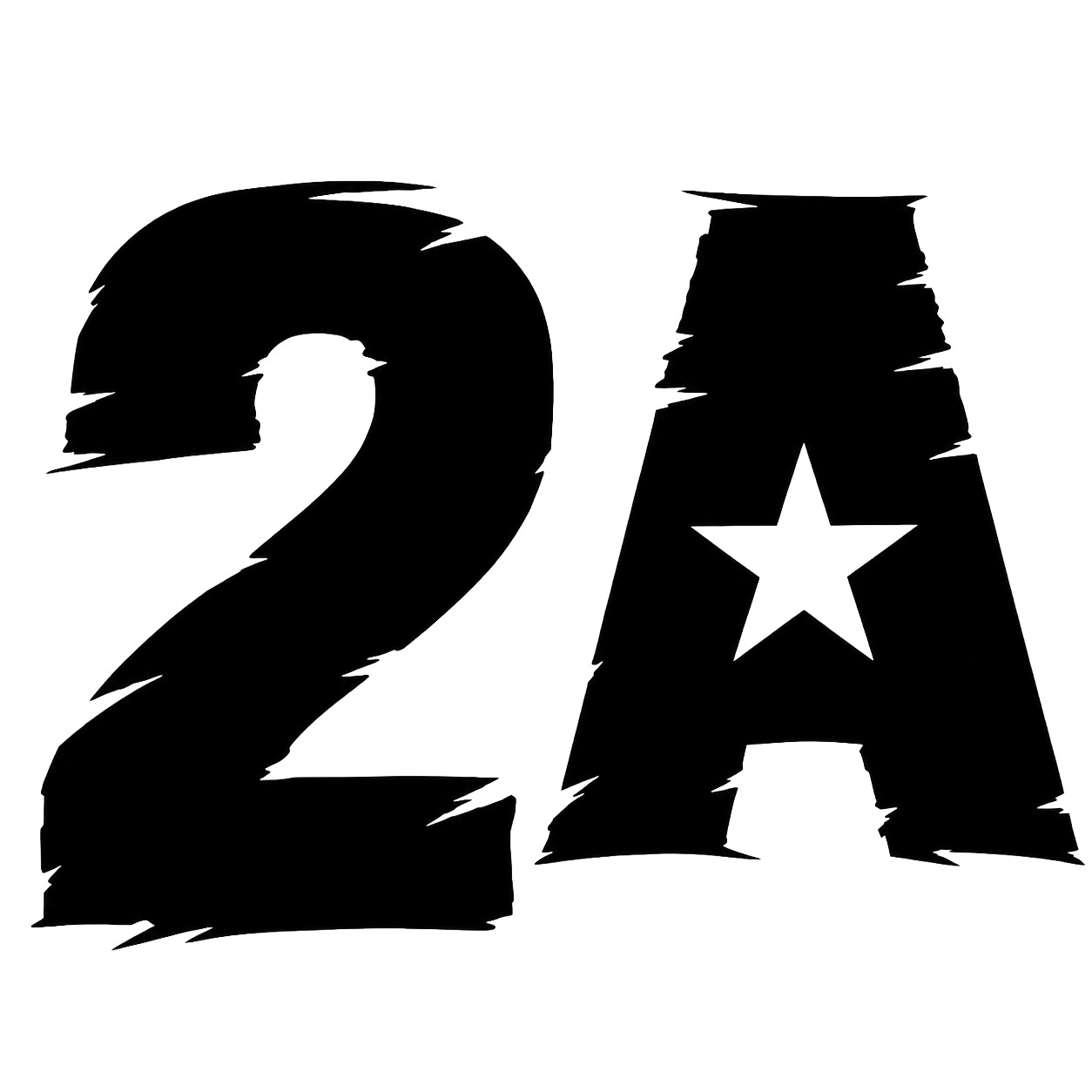 Matte Black 2nd Amendment Decal 6″ Waterproof Vinyl Sticker for Truck