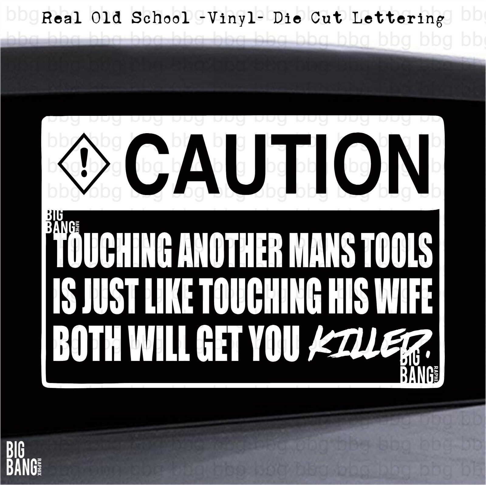 DONT TOUCH MY TOOLS Vinyl Decal Sticker RAT HOT ROD STREET ROD Bobber Motorcycle