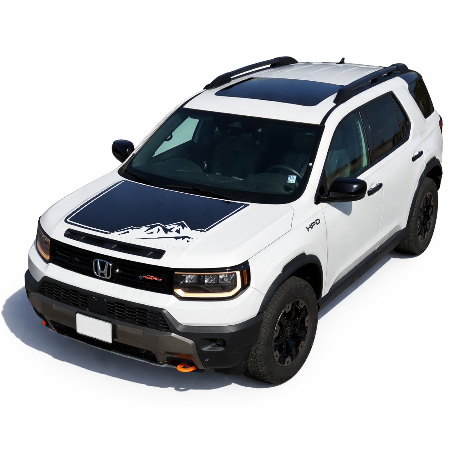 Hood Blackout Racing Stripe Decal Sticker – Fits 2025 and up Honda Passport